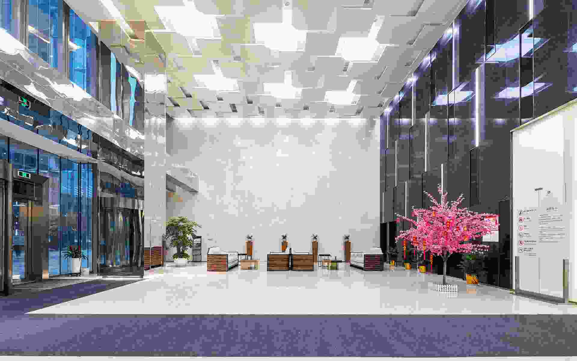 The bluish stairs of the Inn